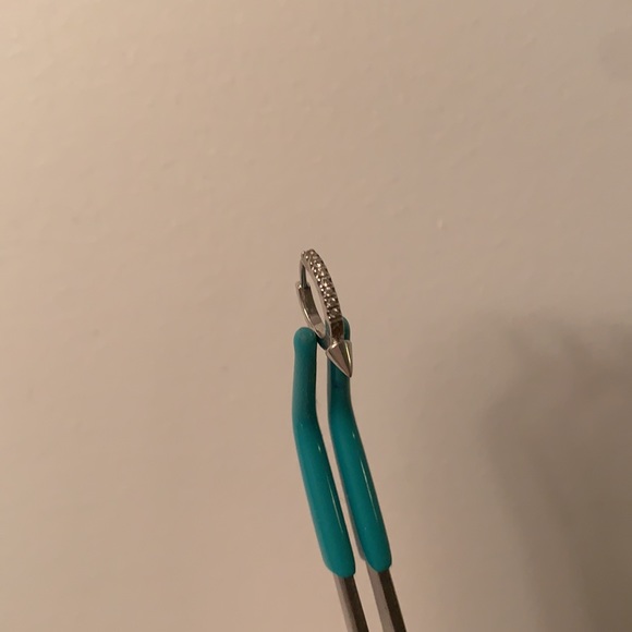 Maria Tash single Diamond white gold earring - Picture 5 of 5